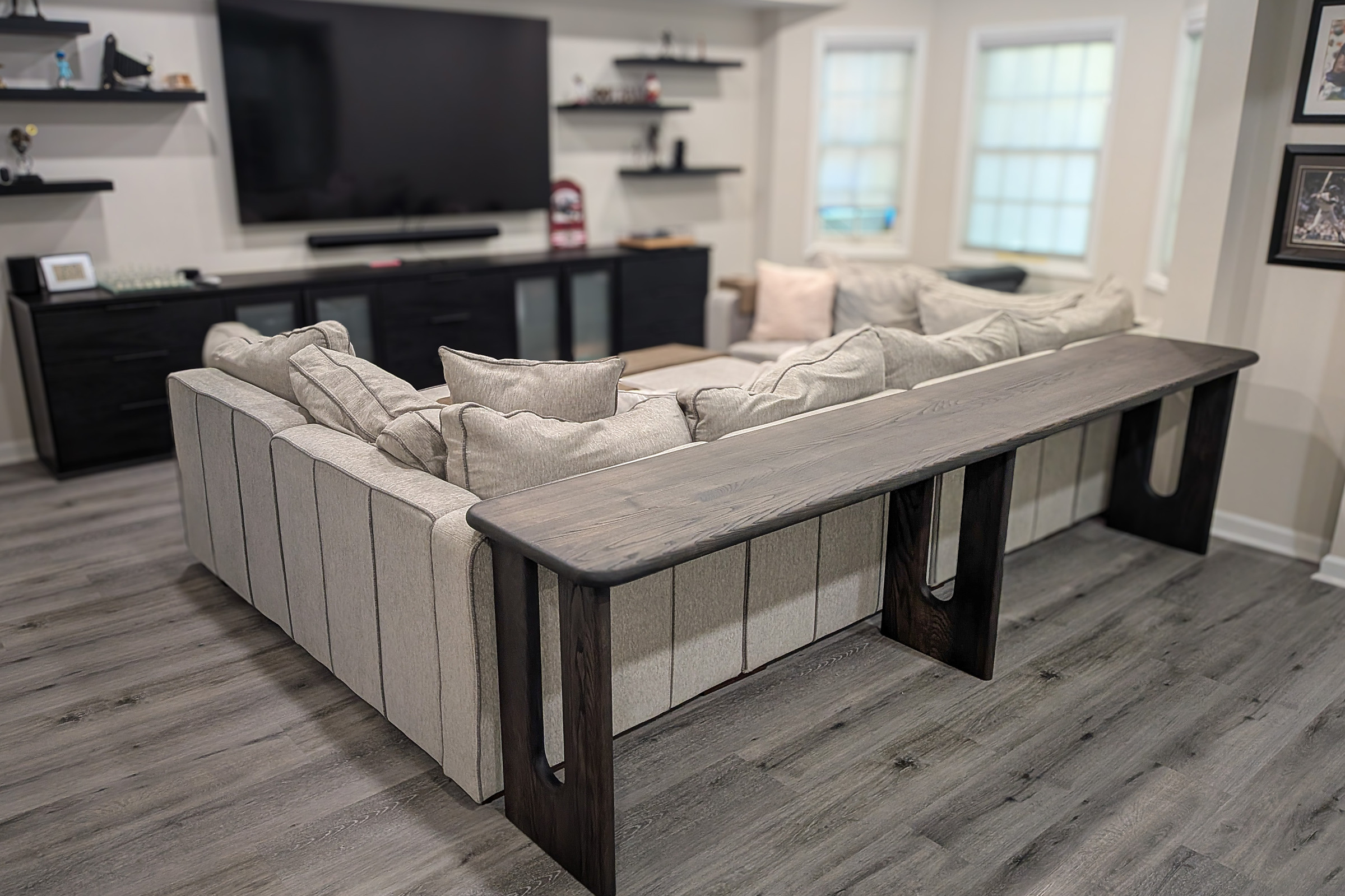 A Sofa Table That Seats Four